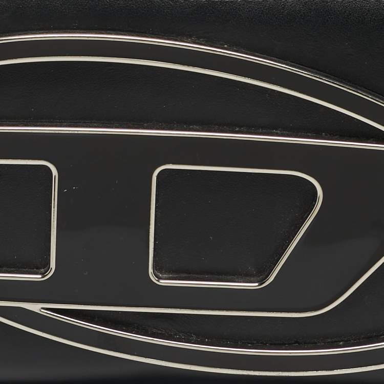 مملوكة مسبقًا Diesel 1DR  Black Leather Wallet On Strap
