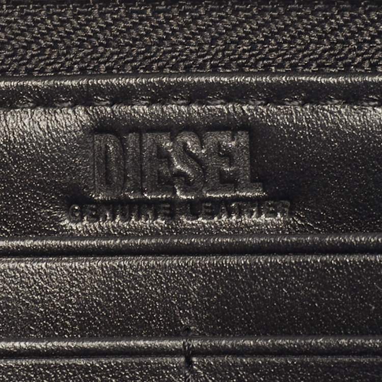 مملوكة مسبقًا Diesel 1DR  Black Leather Wallet On Strap