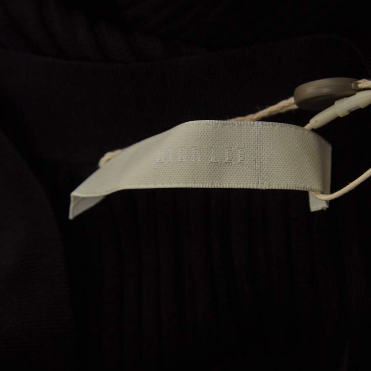 Pre Owned Dion Lee Black Rib Knit Elasticated Waist Float Pants L