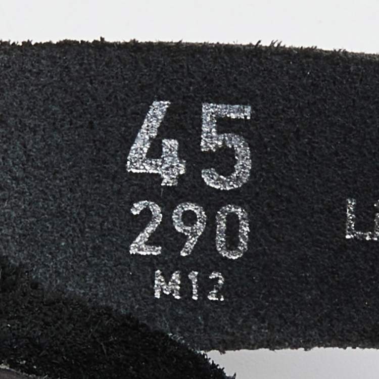 Pre Owned Dior Homme x Birkenstock Black Suede and Rubber Limited Edition Flat Slides Size 45