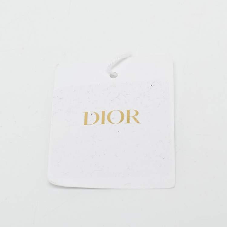 Pre Owned Dior Beige Logo Embroidered Woven Sunglasses Strap