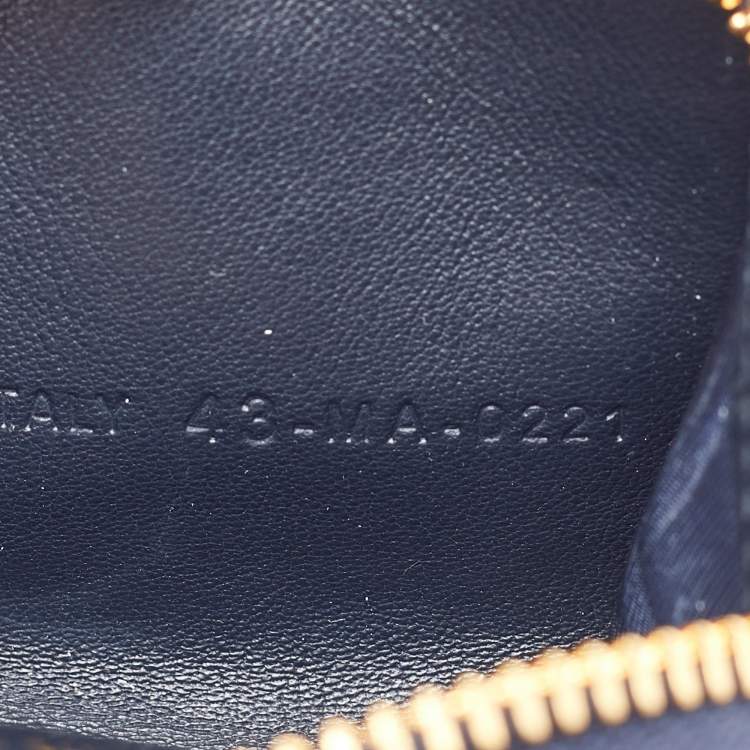 Pre Owned Dior Navy Blue Oblique Canvas and Rubber 30 Montaigne Phone Cover with Airpods Pro Case