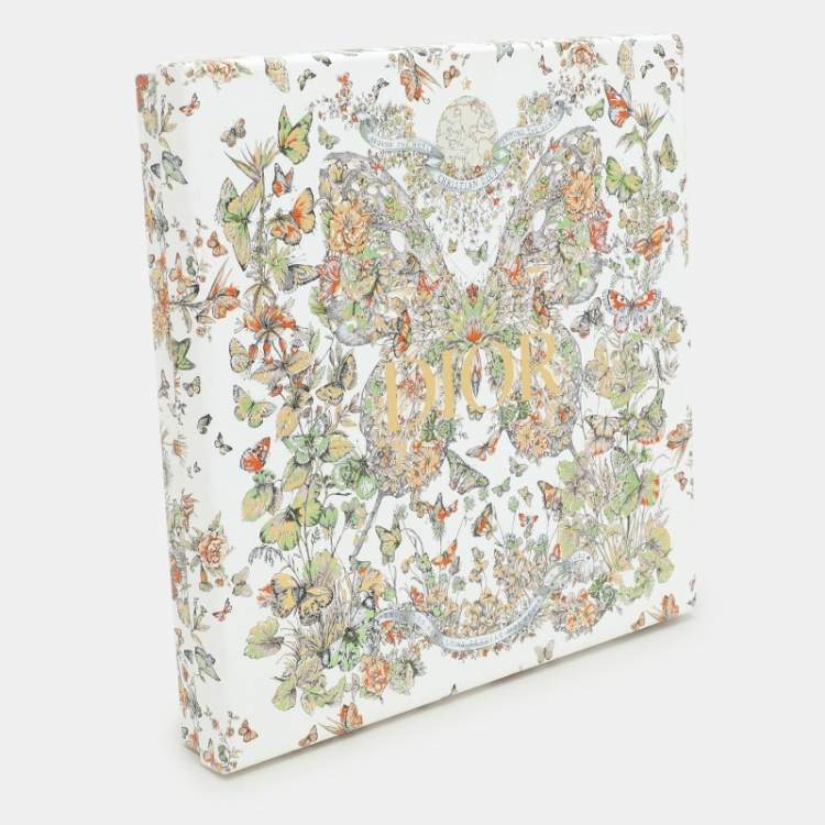 Pre Owned Dior Multicolor Floral Printed Silk Scarf