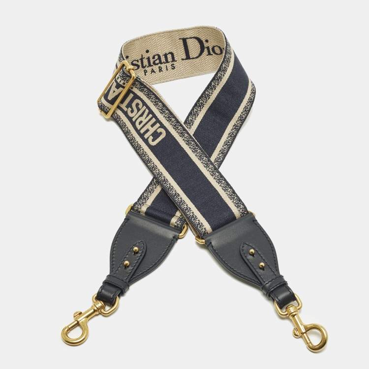 مملوكة مسبقًا حمالة حقيبة كتف ديور جلد مضفر أسود