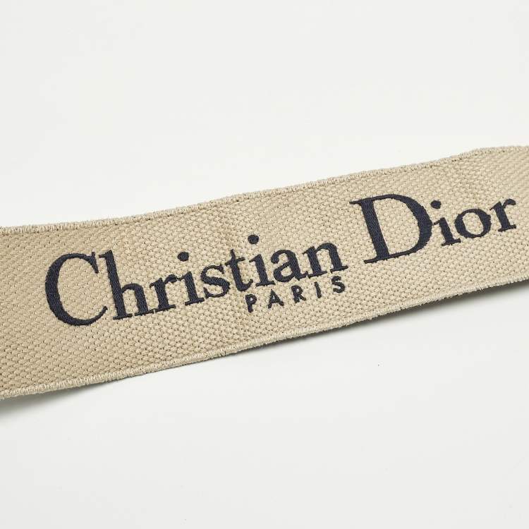 مملوكة مسبقًا حمالة حقيبة كتف ديور جلد مضفر أسود