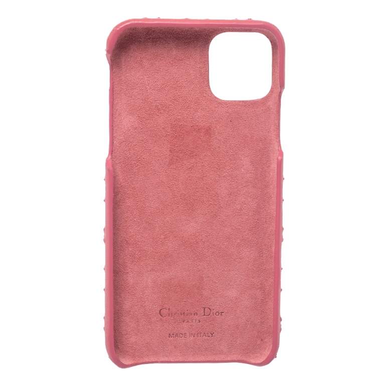 مملوكة مسبقًا Christian Dior Pink Cannage Leather  Lady Dior iPhone 11 Pro Max Case
