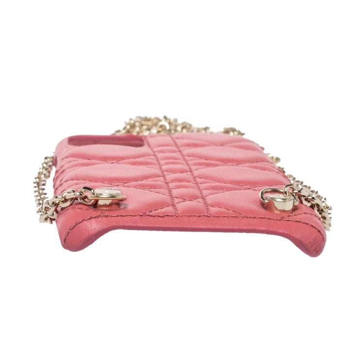 مملوكة مسبقًا Christian Dior Pink Cannage Leather  Lady Dior iPhone 11 Pro Max Case