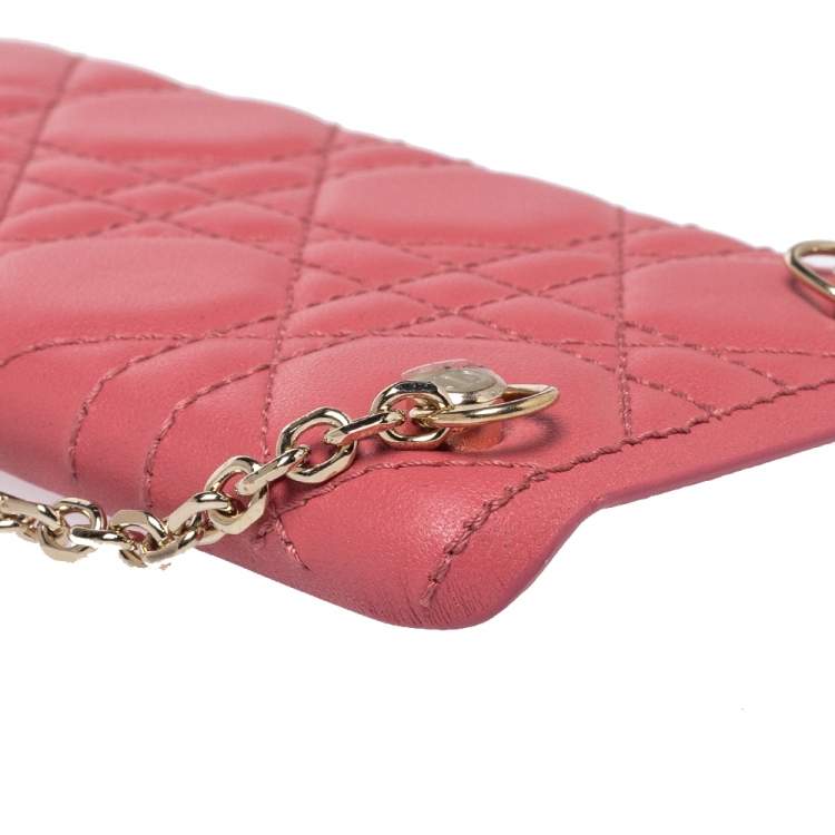 مملوكة مسبقًا Christian Dior Pink Cannage Leather  Lady Dior iPhone 11 Pro Max Case