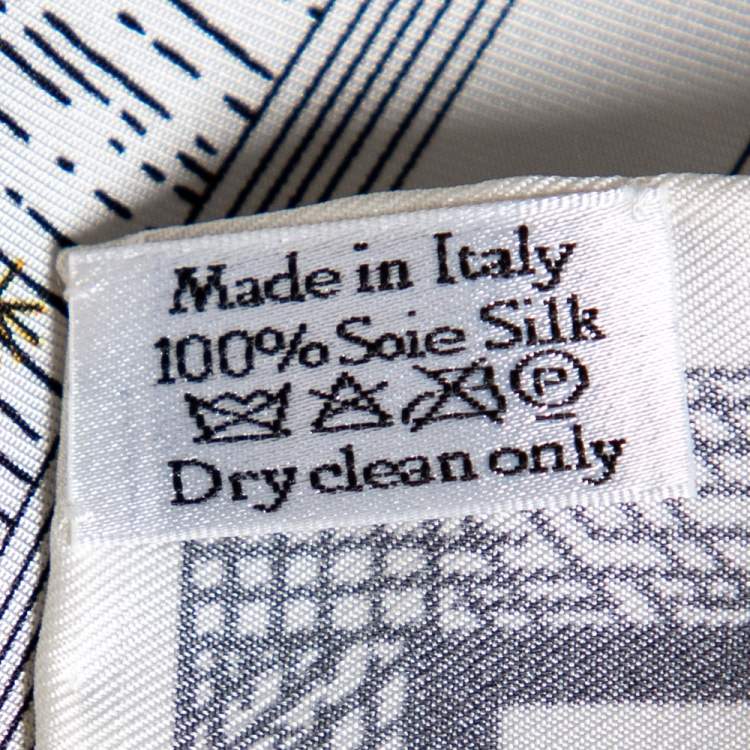 Pre Owned Dior Multicolored La Lune Print Square Silk Scarf 