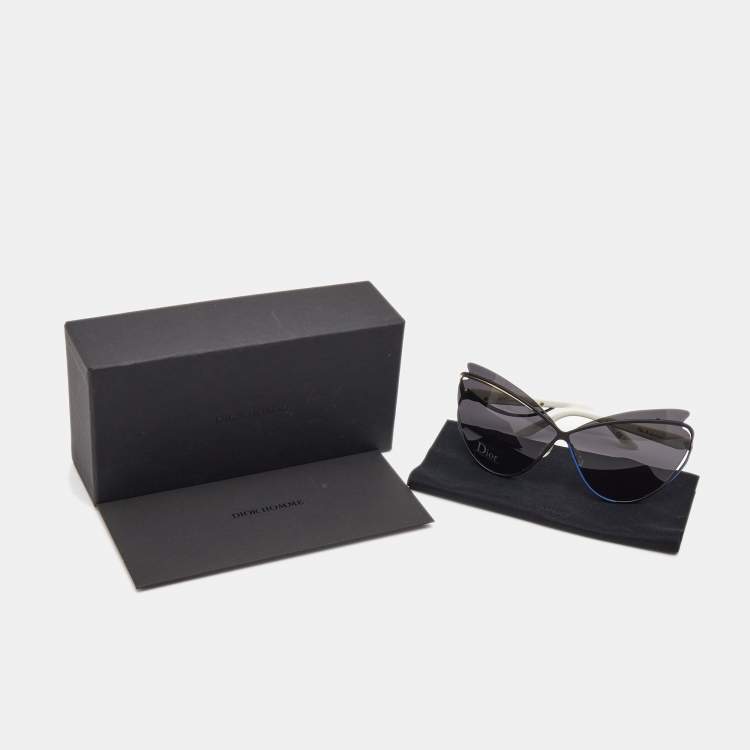 مملوكة مسبقًا Dior Black/White Audacieuse1 Butterfly Sunglasses