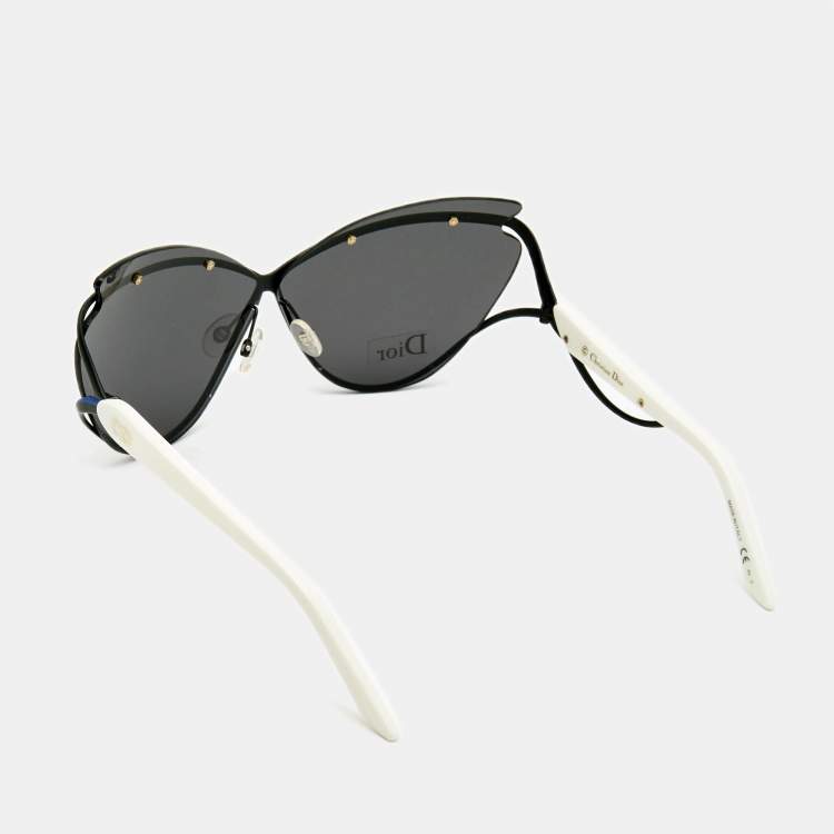 مملوكة مسبقًا Dior Black/White Audacieuse1 Butterfly Sunglasses