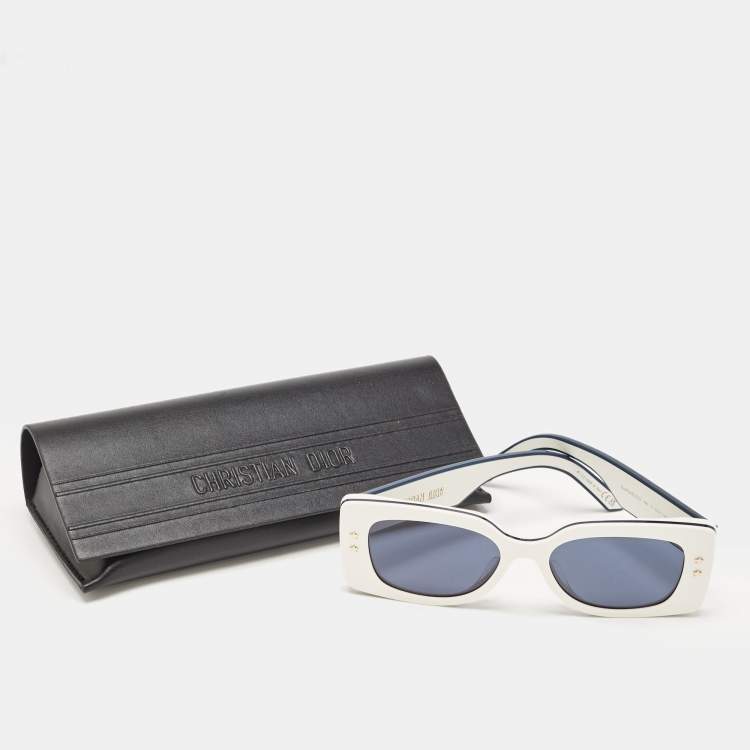Pre Owned Dior Blue/White S1U DiorPacific Square Sunglasses
