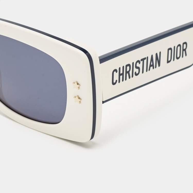 Pre Owned Dior Blue/White S1U DiorPacific Square Sunglasses
