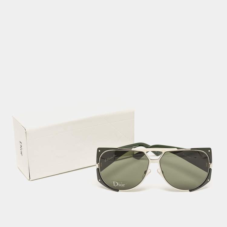 Pre Owned Dior Green PGD85 Enigmatic Oversized Sunglasses