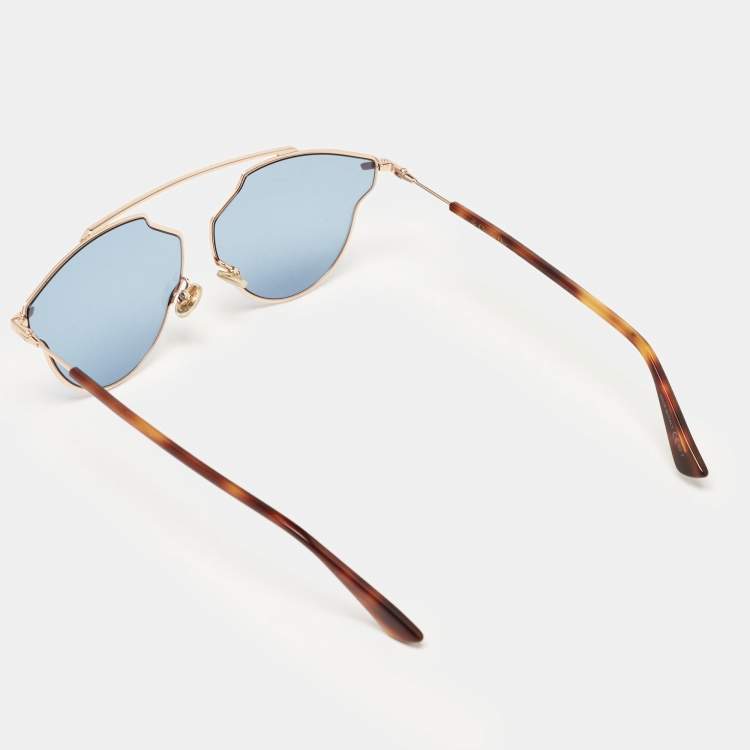 Pre Owned Dior Blue DDBKU Dior So Real Aviator Sunglasses