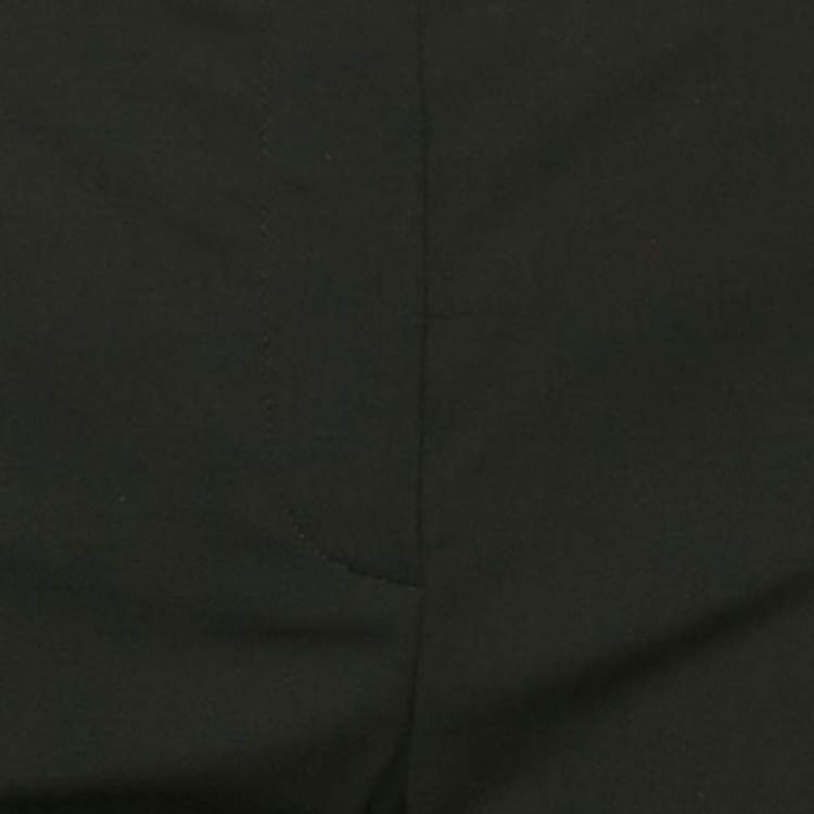 Pre Owned Christian Dior Black Wool Formal Trousers M