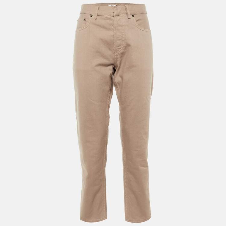 Pre Owned Dior Dusty Rose Denim Regular Fit Jeans M/Waist 33"