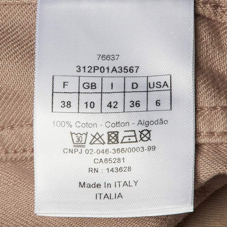 Pre Owned Dior Dusty Rose Denim Regular Fit Jeans M/Waist 33"