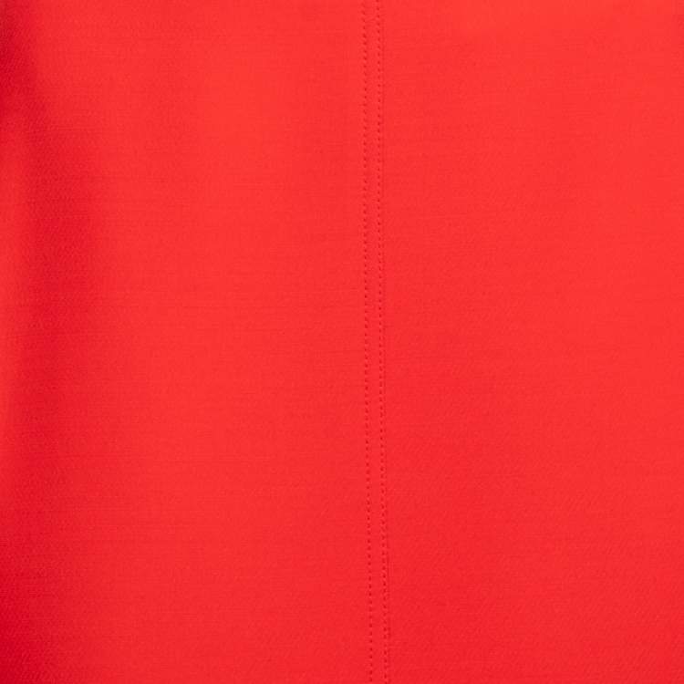 Pre Owned Dior Coral Wool & Silk Flared Skirt M