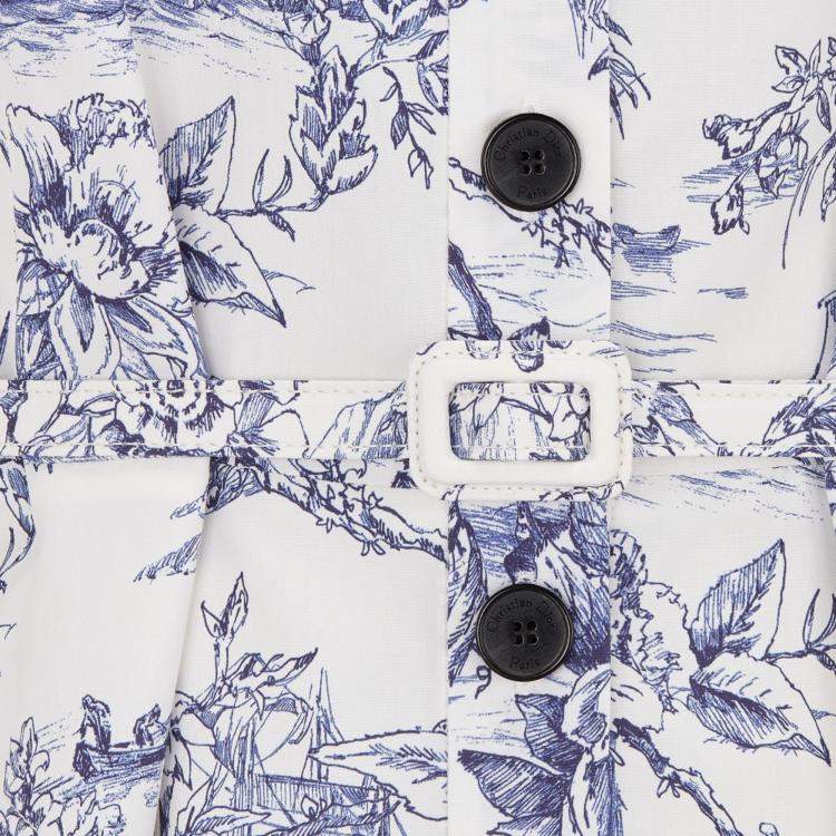 مملوكة مسبقًا Christian Dior White cotton silk dress