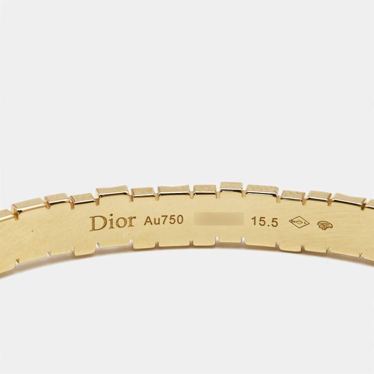 Pre Owned Dior Gem Dior 18k Yellow Gold Bracelet 15.5