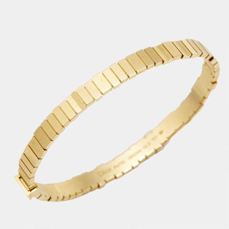 Pre Owned Dior Gem Dior 18k Yellow Gold Bracelet 15.5