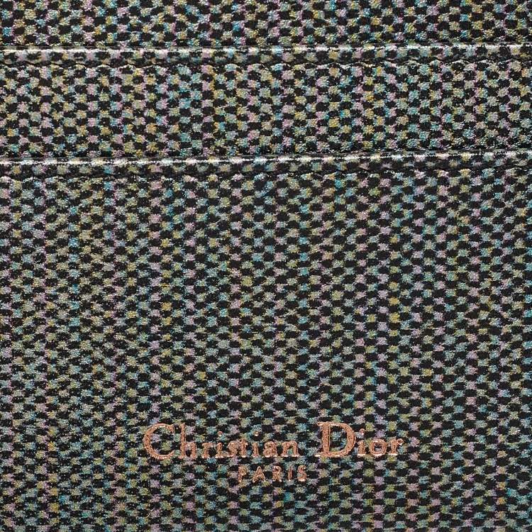 مملوكة مسبقًا Dior Multicolor Leather Lady Dior Card Holder