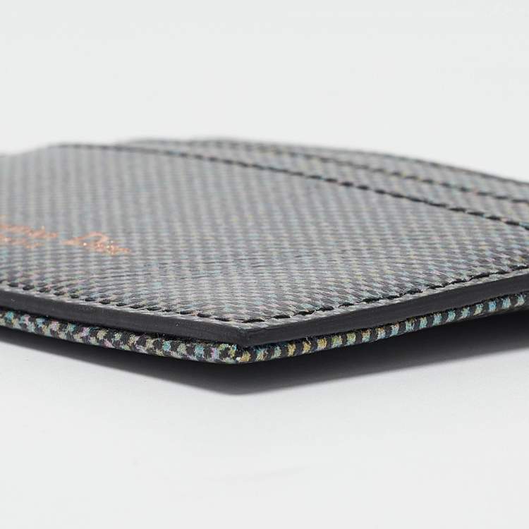 مملوكة مسبقًا Dior Multicolor Leather Lady Dior Card Holder
