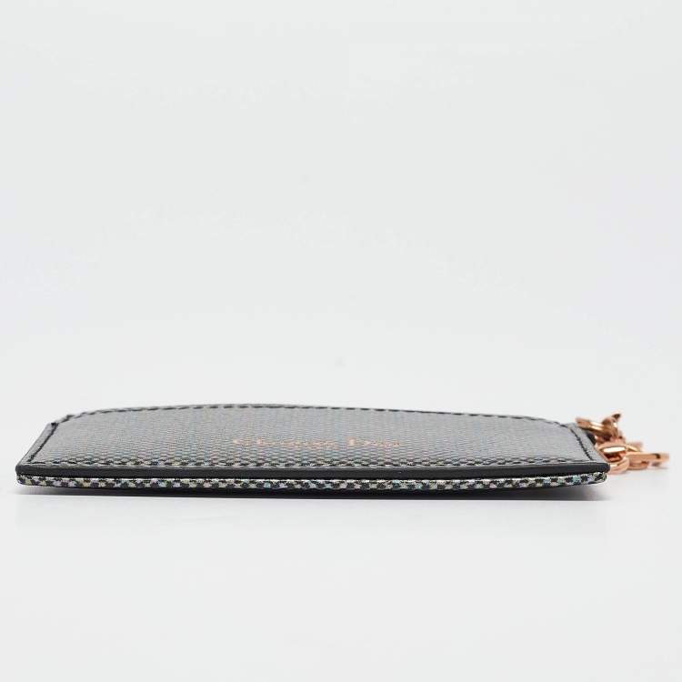 مملوكة مسبقًا Dior Multicolor Leather Lady Dior Card Holder