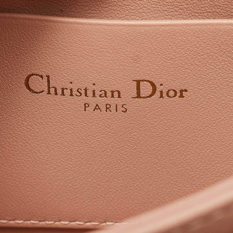 Pre Owned Dior Rose des Vents Cannage Leather Mini My Dior Top Handle Bag