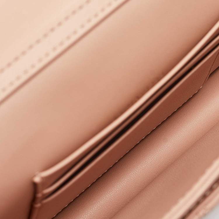 Pre Owned Dior Rose des Vents Cannage Leather Mini My Dior Top Handle Bag