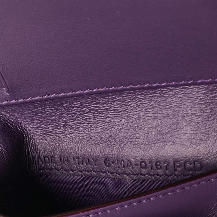 Pre Owned Dior Grey Leather Diorissimo Envelope Compact Wallet