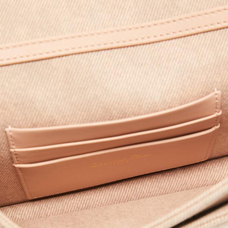 Pre Owned Dior Beige Cannage Fabric Mini My Dior Top Handle Bag