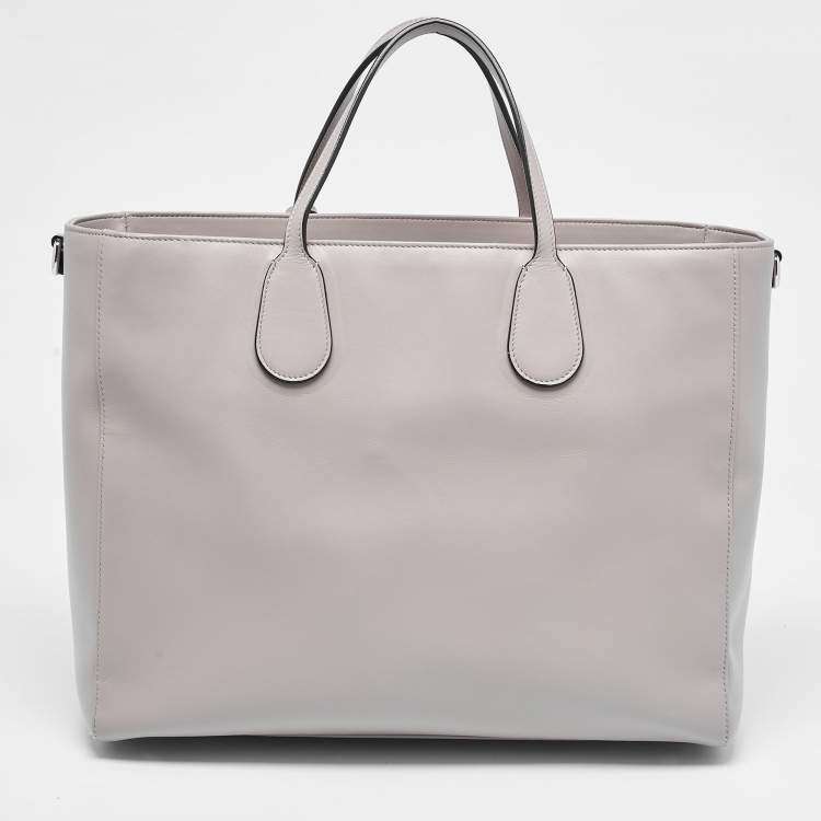 Pre Owned Dior Grey Cannage Leather Nappy Diaper Bag 