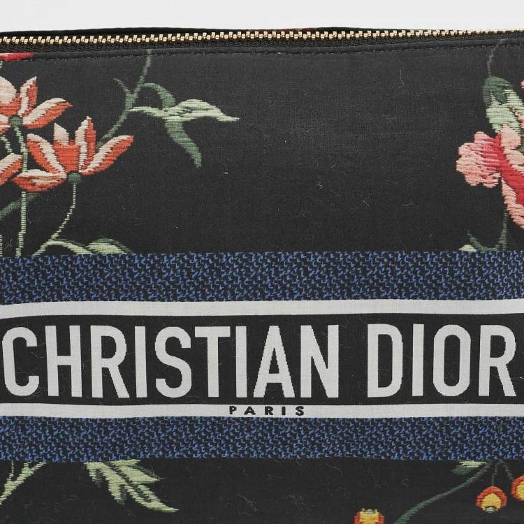 Pre Owned Dior Multicolor Printed Fabric DiorTravel Nomad Pouch