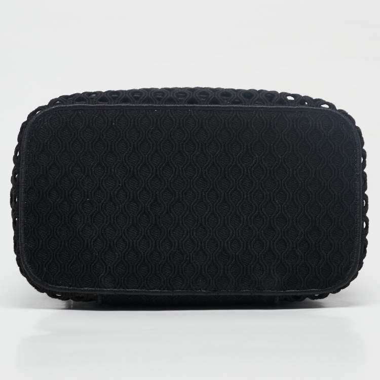 Pre Owned Dior Black Canvas Embroidered DiorTravel Vanity Case