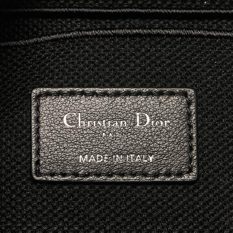 Pre Owned Dior Black Canvas Embroidered DiorTravel Vanity Case