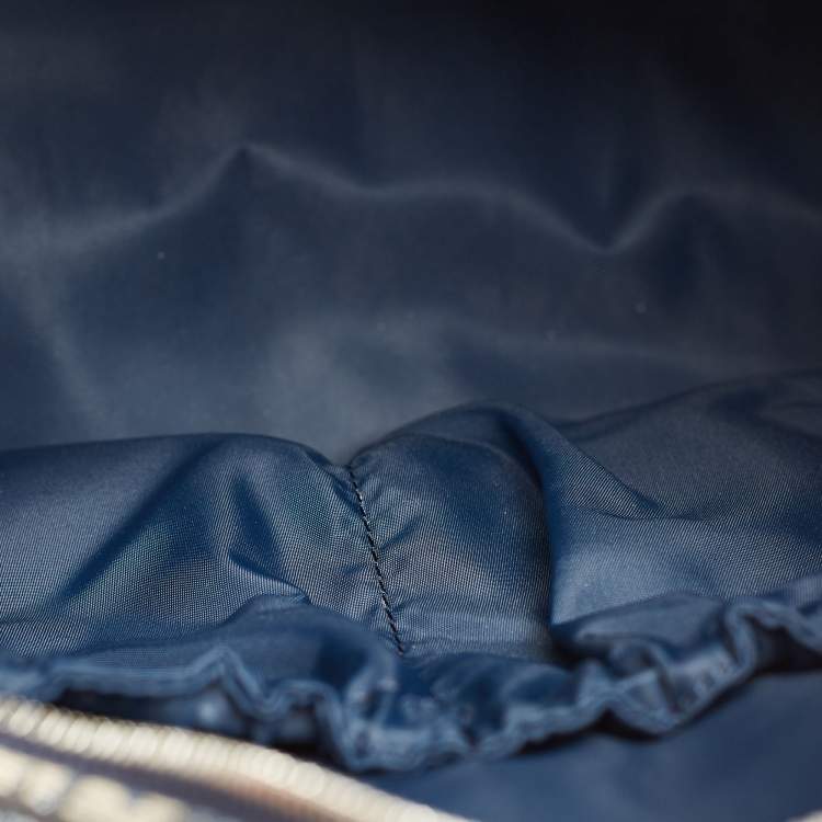 Pre Owned Dior Navy Blue Oblique Canvas Changing Bag