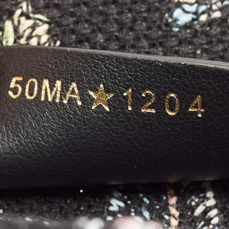 Pre Owned Dior Multicolor Embroidered Canvas Medium Book Tote