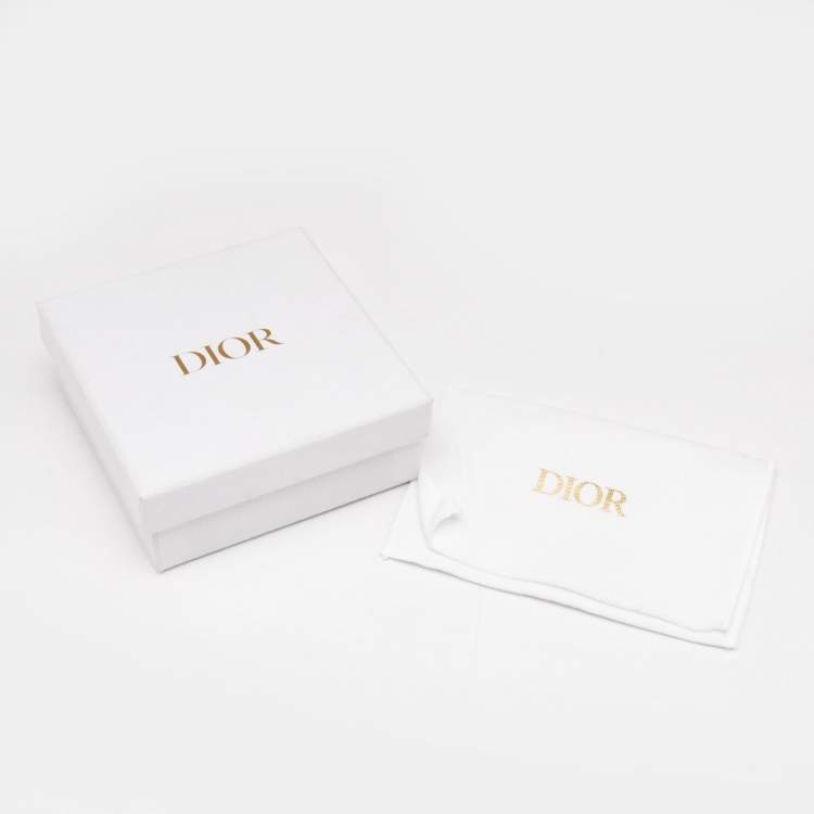 مملوكة مسبقًا Dior Gold Cannage Leather 30 Montaigne Card Holder