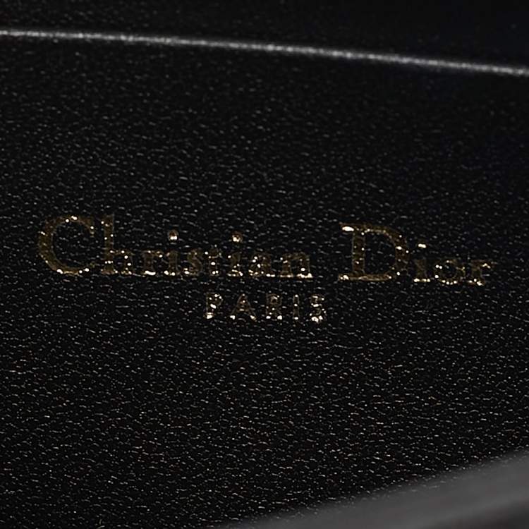 Pre Owned Dior Black Cannage Leather Mini My Dior Top Handle Bag