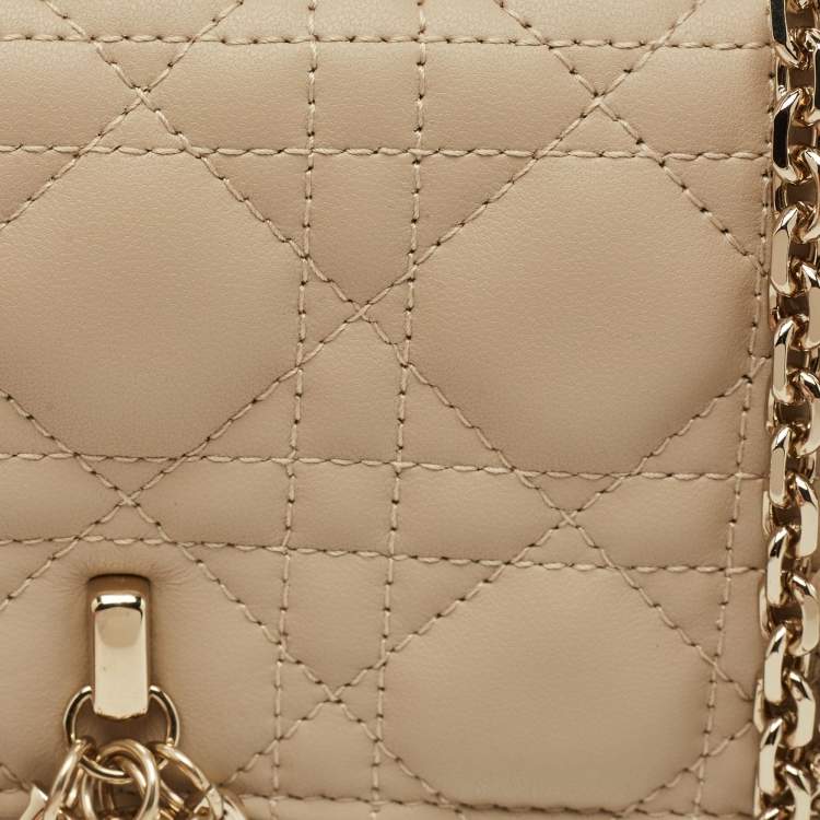 مملوكة مسبقًا Dior Beige Cannage Leather Mini My Dior Top Handle Bag