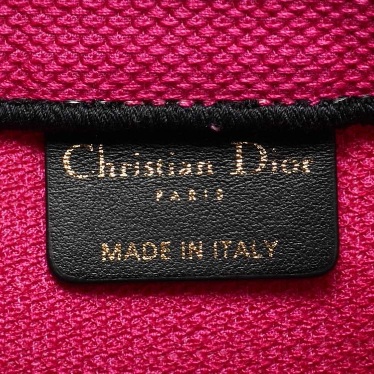 مملوكة مسبقًا Dior Multicolor Jungle Pop Embroidered Canvas Large Book Tote