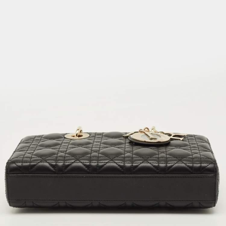 مملوكة مسبقًا حقيبة يد توتس ديور ليدي دي-جوي جلد زهري فاتح متوسطة