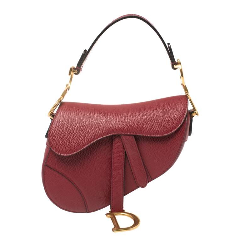 dior burgundy handbag