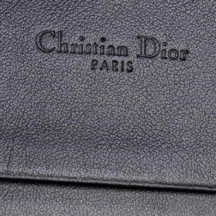 Pre Owned Dior Multicolor De Jouy Print Leather Lady Dior Flap Wallet