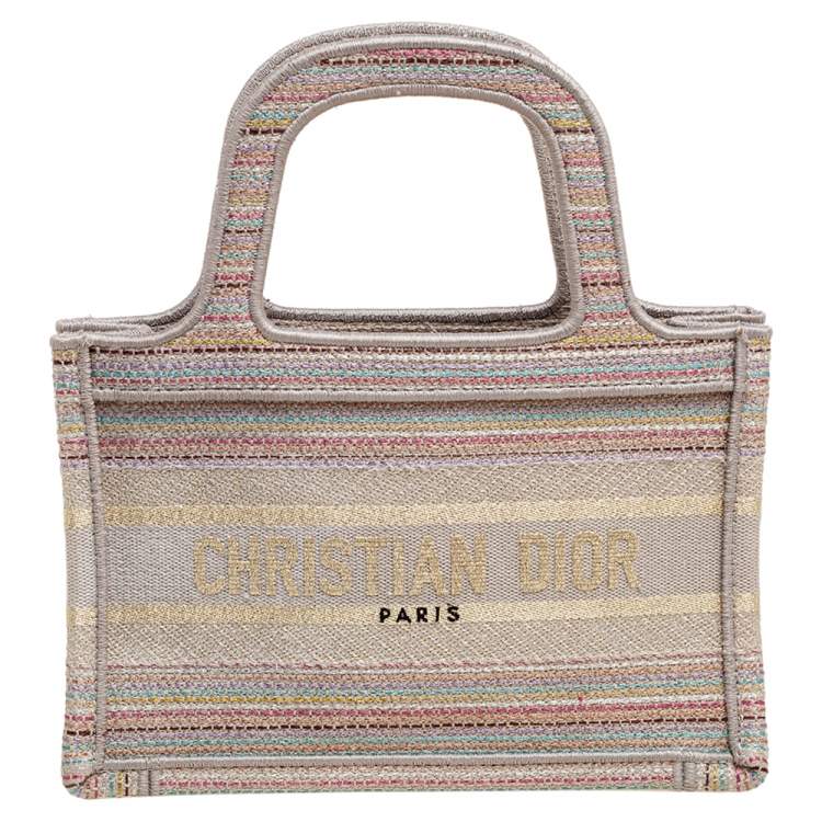 Dior Grey Canvas Mini Book Tote Dior TLC UAE