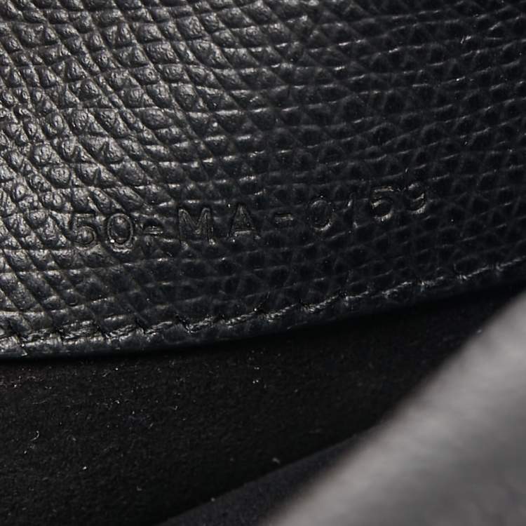 Pre Owned Dior Black Leather Saddle Belt Bag
