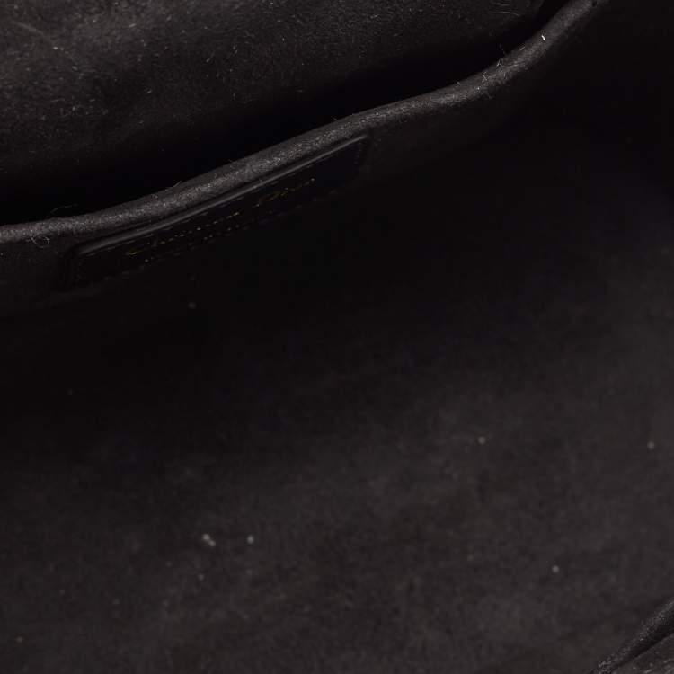 Pre Owned Dior Black Cannage Leather Small Diortravel Vanity Case