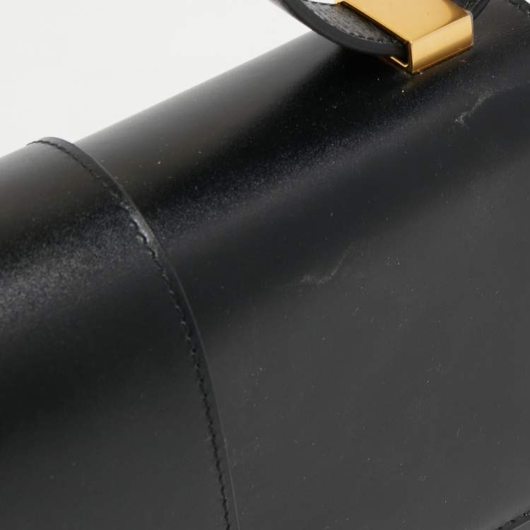 Pre Owned Dior Black Leather 30 Montaigne Shoulder Bag